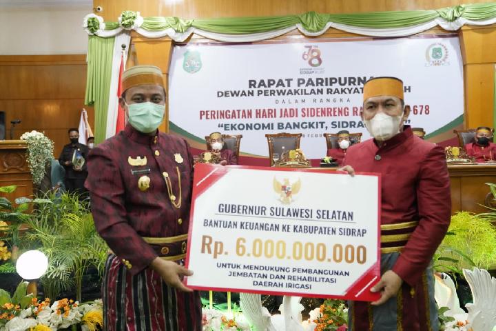 678 Tahun Sidrap, Pemprov Sulsel Kucurkan Rp 66 Miliar untuk Pembangunan