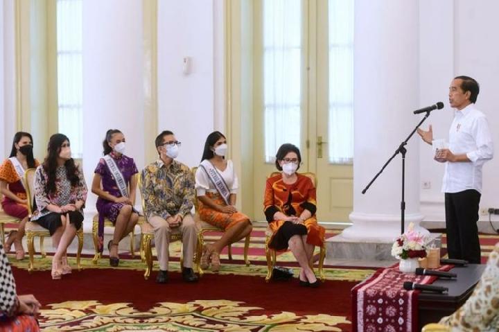 Usai Bertemu Presiden Jokowi, Puteri Indonesia Dukung Pembangunan IKN