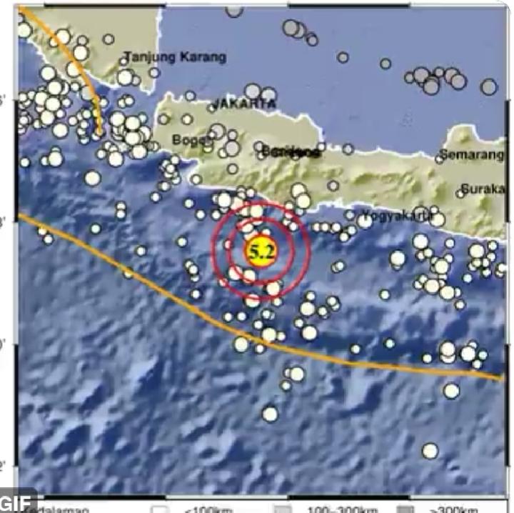 Gempa Bermagnitudo 5.2 Guncang Pangandaran, Tidak Berpotensi Tsunami