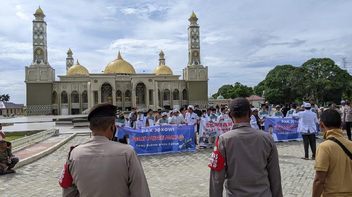 Massa Aksi Bela Islam di Abdya Desak Presiden Jokowi Pecat Menag Yaqut!