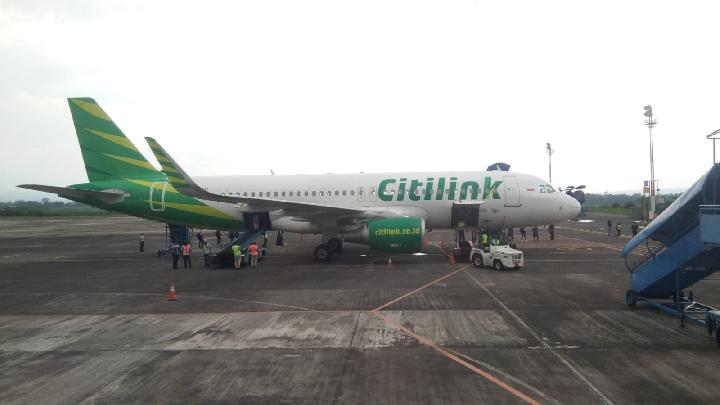 Mesin Rusak, Citilink Mendarat Darurat di Bandara Ahmad Yani Semarang