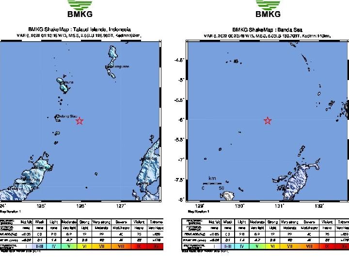 Gempa Guncang Warga Maluku dan Ondong Sulawesi Utara