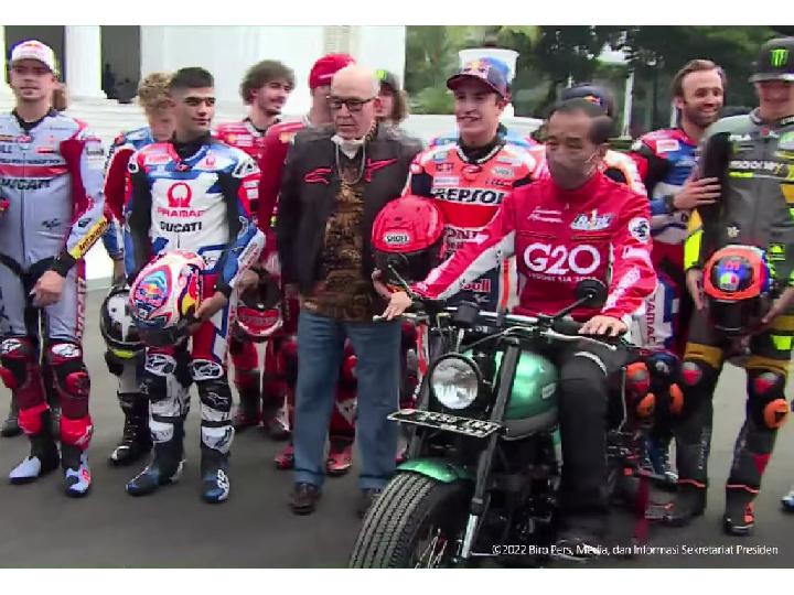 Presiden Jokowi Temui Pembalap MotoGP di Istana Negara