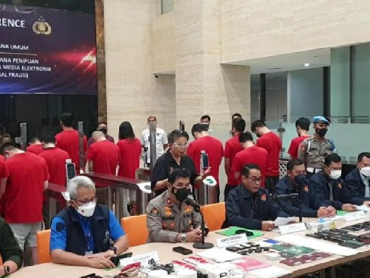 Bareskrim Tangkap 26 WNA China dan Taiwan Terkait Penipuan Lintas Negara