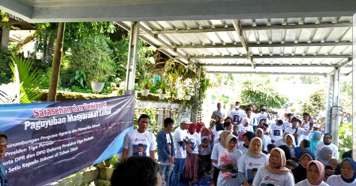 Dukung Program Agraria dan Nawacita, Warga Lebak: Jokowi 3 Periode Agar Berkesinambungan