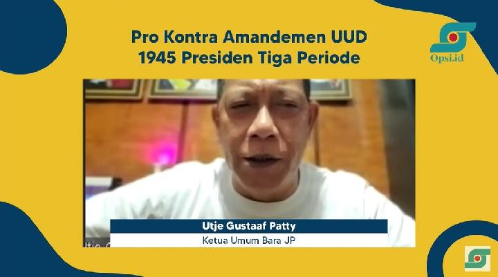 Dukung Jokowi 3 Periode, Bara JP Sebut UUD 1945 Bukan Barang Sakral