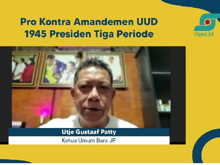 Alasan Dukung Jokowi 3 Periode, Bara JP: Indonesia Timur Terbangun Masif