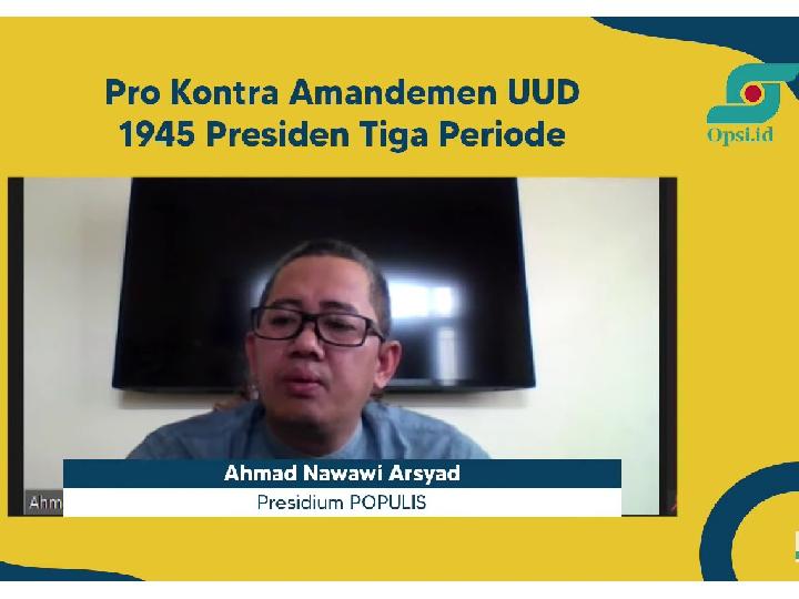 Tolak Jokowi 3 Periode, POPULIS: Jalan Terjal Berdarah-darah Kita Alami Saat 1998