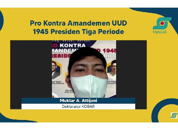 Jokowi Minta Menteri Tak Bahas Perpanjang Jabatan, KOBAR Singgung 3 Periode Ada di Tangan Rakyat