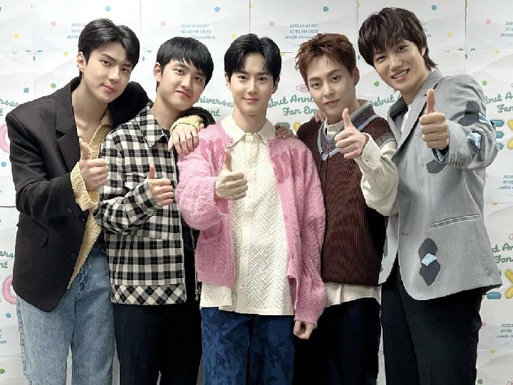 Boyband Exo Rayakan Ulang Tahun Debut ke-10 dengan Jumpa Fans