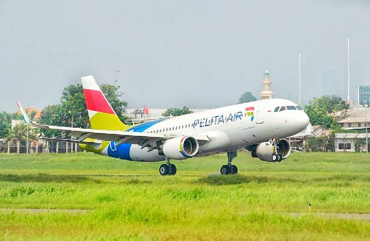 Menteri BUMN Lepas Penerbangan Perdana Pelita Air Bus A320 Jakarta-Bali