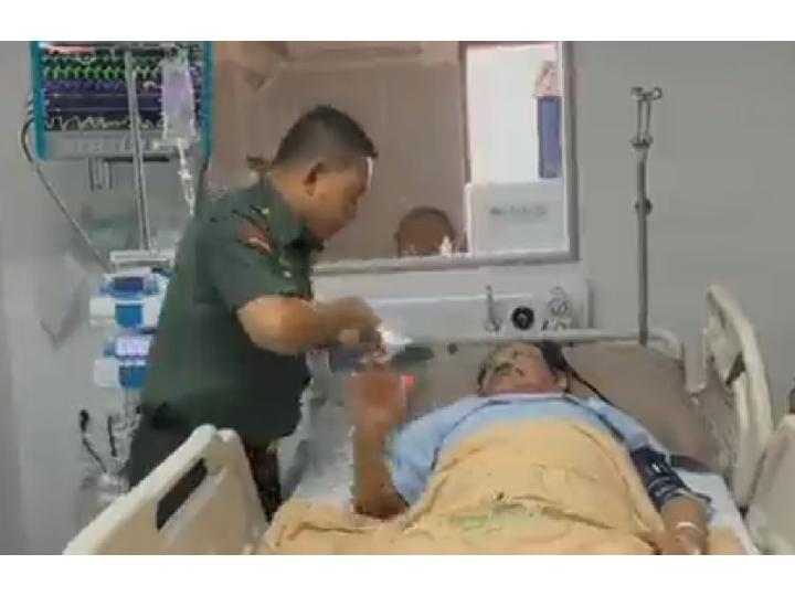 Beredar Video Jenderal Dudung Jenguk Hendropriyono yang Terbaring di RS