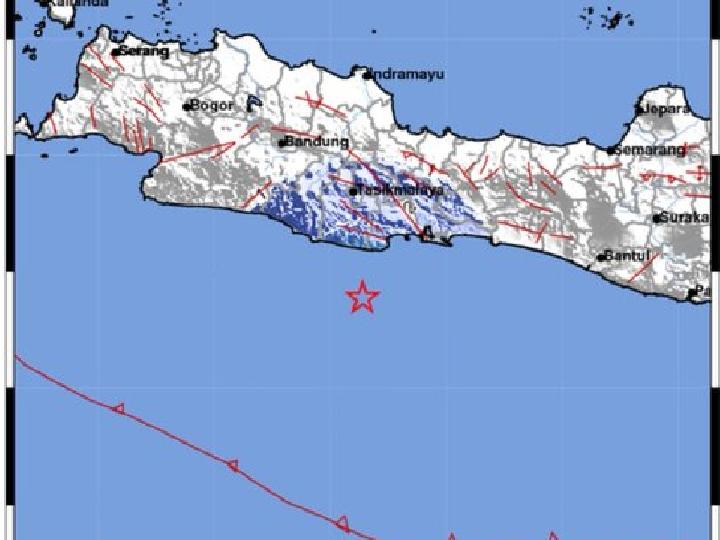 Gempa Magnitudo 4,6 Goyang Wilayah Kabupaten Pangandaran