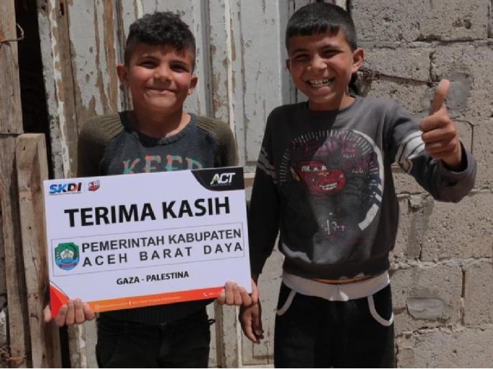 Bocah Palestina: Terima Kasih Pemerintah Aceh Barat Daya