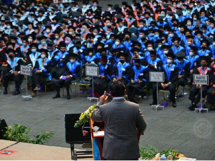 Orasi di Universitas Pancasila, Prabowo: Kalau Saya Kampanye Harus Izin Presiden