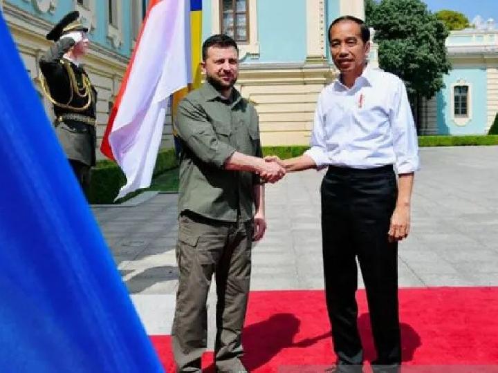 Tiba di Istana Maryinsky, Jokowi Disambut Zelenskyy