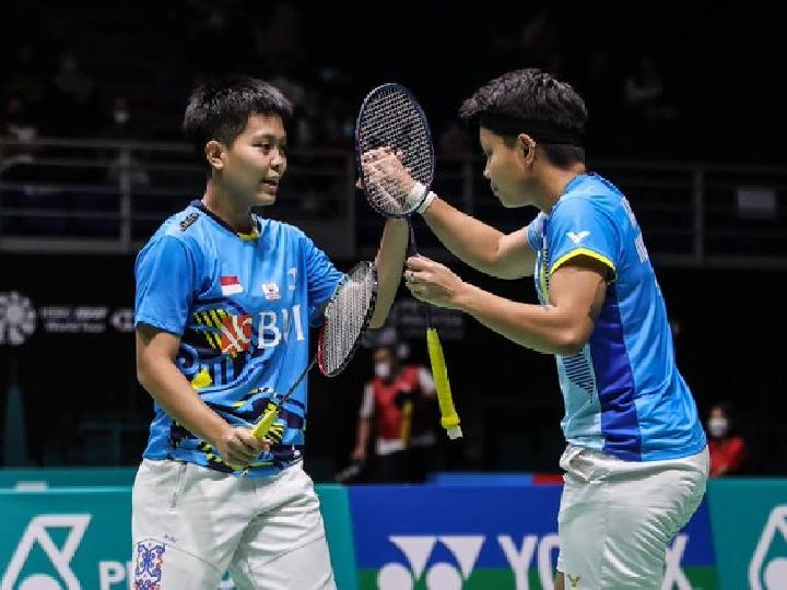 Juara Dunia dan All England Dilibas, Apriyani/Fadia ke Final Malaysia Open 2022