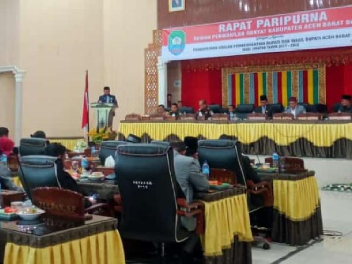 DPRK Aceh Barat Daya Gelar Paripurna Usul Pemberhentian Bupati-Wakil Bupati