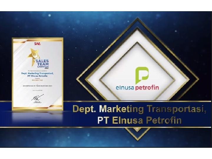 Elnusa Petrofin Raih Penghargaan Best Sales Team di Ajang Indonesia Sales Team Champion 2022