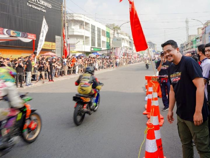 Street Race Kolaborasi Medan Berkah, Bobby Nasution: Wadah Anak Muda Hobi Balapan