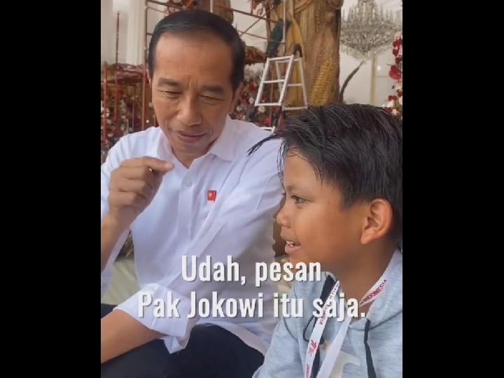 Presiden Jokowi Beri Pesan Mendalam ke Farel Prayoga