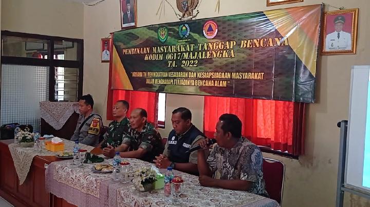 Kodim 0617 Majalengka Gandeng BPBD Lakukan Pembinaan Tanggap Bencana