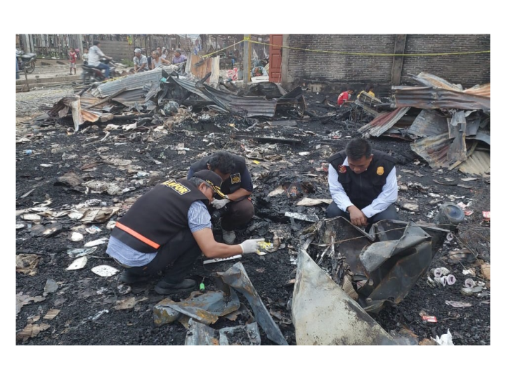 Kebakaran Hebat di Paluta, Polda Sumut Turun Tangan