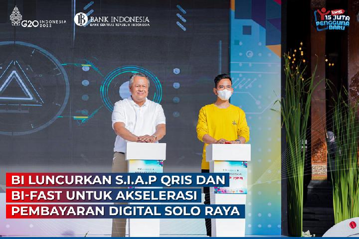 Bank Indonesia Launching SIAP QRIS dan BI Fast untuk Solo Raya