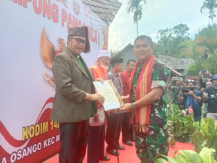 Desa Osango Mamasa Dikukuhkan Sebagai Kampung Pancasila