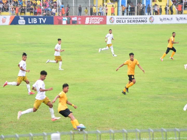 Disaksikan 3.600 Pendukungya, PSDS Deli Serdang Dipaksa Berbagi Angka vs Sriwijaya