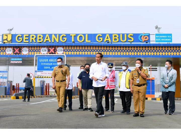 Presiden Jokowi Resmikan Tol Cibitung-Cilincing dan Serpong-Balaraja