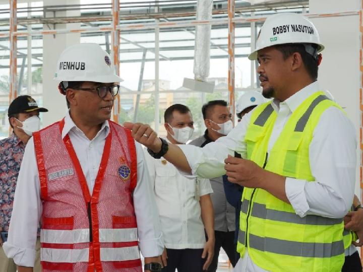 Dampingi Menhub Tinjau Terminal Amplas, Bobby Nasution: Akhir 2022 Beroperasi