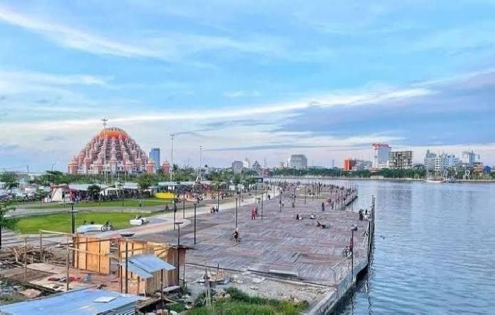 Lokasi Katinting Race HUT Sulsel di CPI Lego-Lego Pantai Losari Makassar