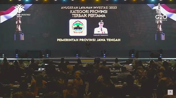 Hatrick, Jateng Juara Layanan Investasi 2022