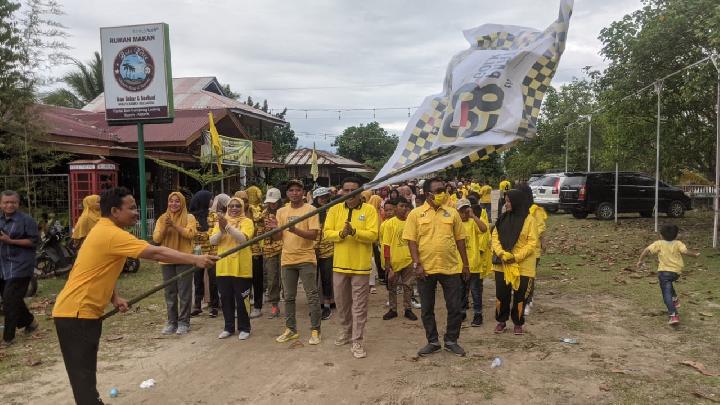 Jalan Sehat HUT Partai Golkar di Abdya Berlangsung Meriah