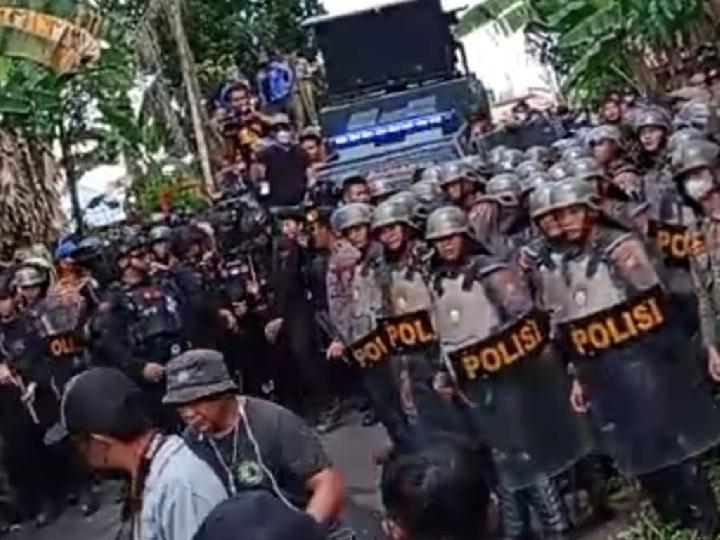 Konflik Lahan di Minahasa, Puluhan Petani dan Mahasiswa Diamankan Polisi