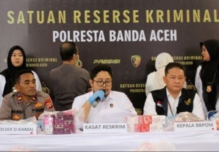 Jual Kosmetik Ilegal, Pasutri di Aceh Ditangkap Polisi