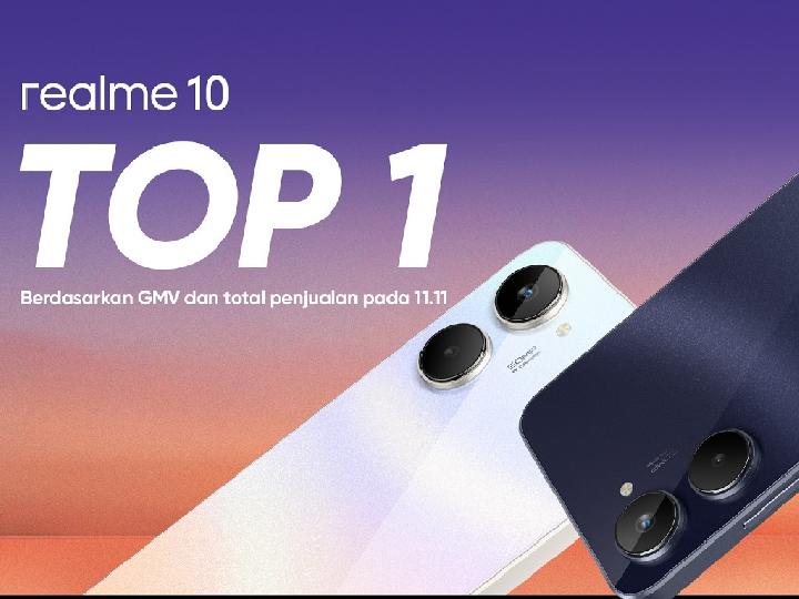 Realme 10 Beat The Competition Jadi Smartphone dengan Penjualan Nomor 1 di Platform Belanja Online