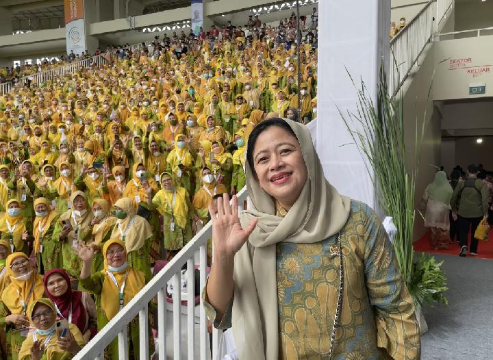 Puan dan Gibran Satu Mobil ke Acara Muktamar Muhammadiyah