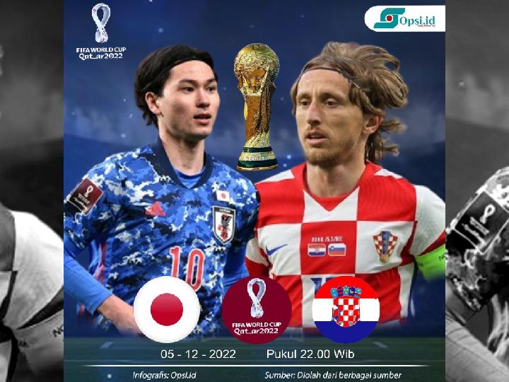 Jepang Bidik Perempat Final, Kroasia Ingin Mengulang Sejarah Piala Dunia 2018