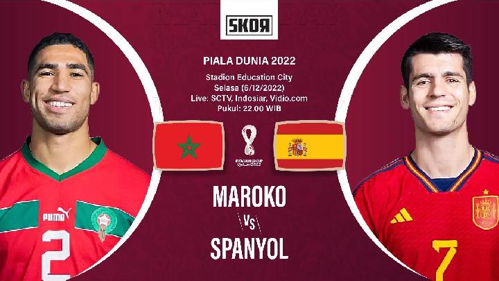 Pembuktian Kuda Hitam Maroko saat Melawan Spanyol Malam Ini, Berikut Link Streamingnya