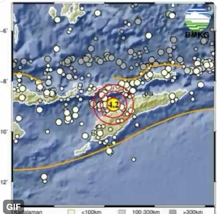 Kabupaten Timor Tengah Utara NTT Diguncang Gempa Bumi Magnitudo 4.2 