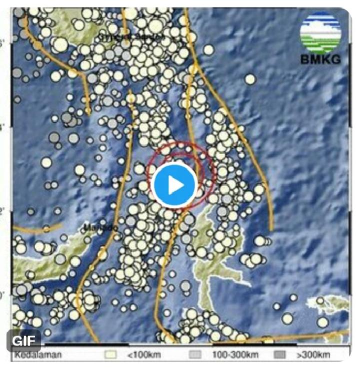 BREAKING NEWS! Sulut Diguncang Gempa Bumi Magnitudo 4.2