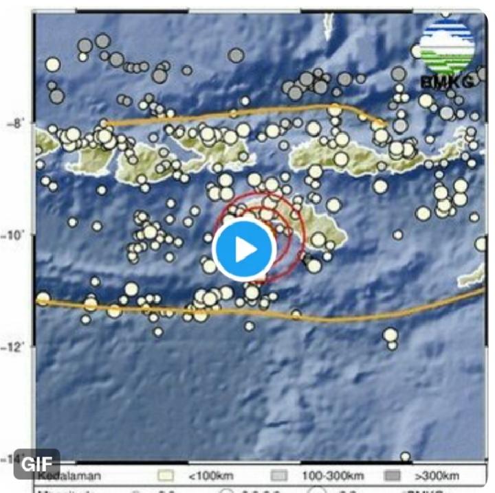 BREAKING NEWS! NTT Diguncang Gempa Bumi Magnitudo 3.5