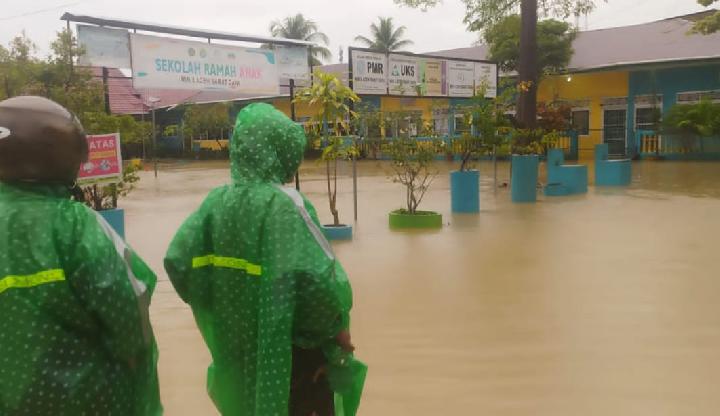 Diguyur Hujan Deras, Empat Kecamatan di Abdya Terendam Banjir