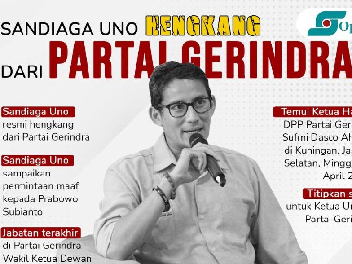 Infografis: Sandiaga Uno Hengkang dari Partai Gerindra
