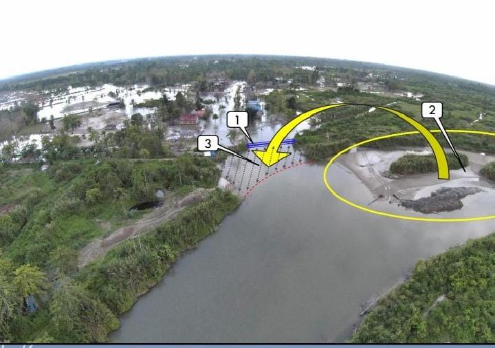 Cegah Banjir di Luwu Utara, BBWS Pompengan Lakukan Normaliasasi Sungai Rongkong
