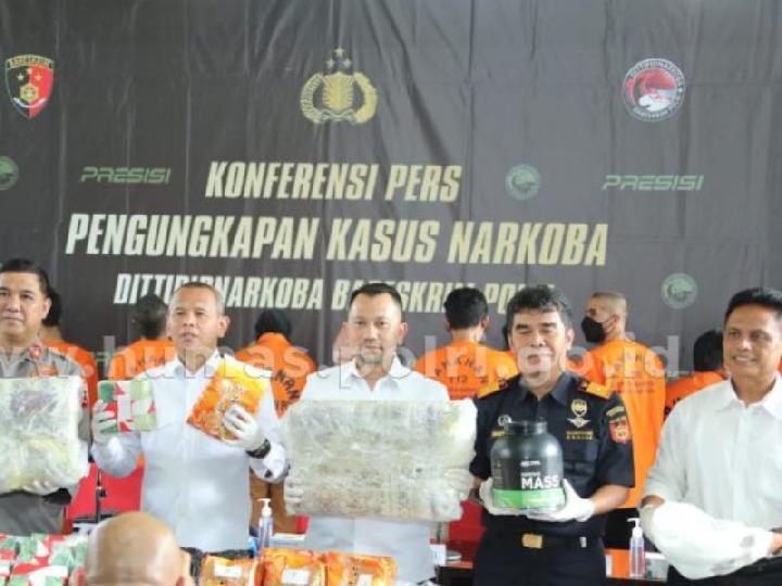 Bareskrim Polri Amankan 17 Kg Narkotika dari Sejumlah Daerah, 315.000.203 Jiwa Selamat