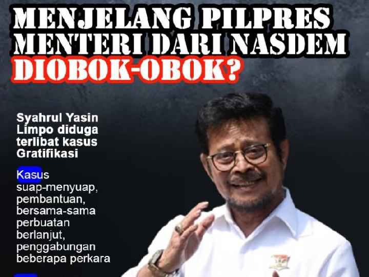 Infografis: Jelang Pilpres 2024, Menteri dari NasDem Diobok-obok?