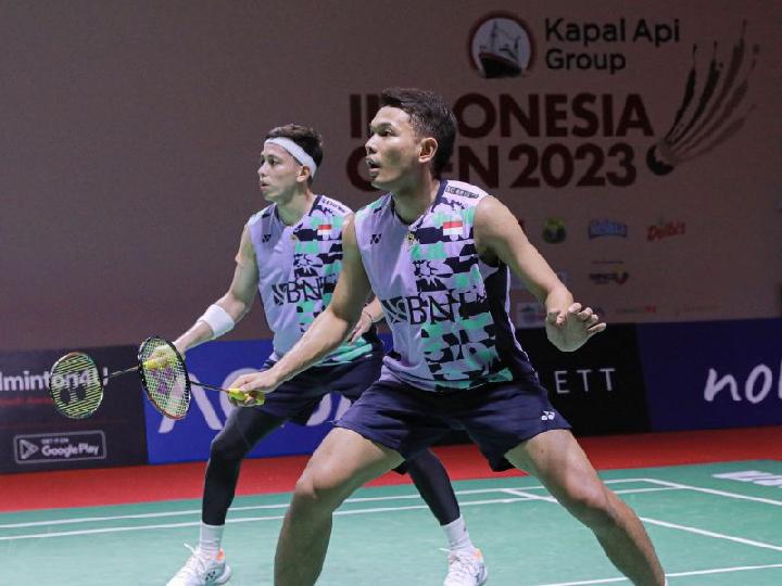 Ganda Putra Nomor 1 Dunia Tumbang di Indonesia Open 2023